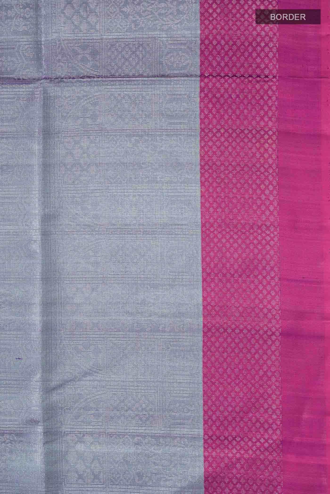Grey Soft Silk Saree