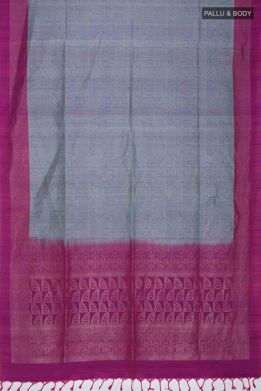 Grey Soft Silk Saree