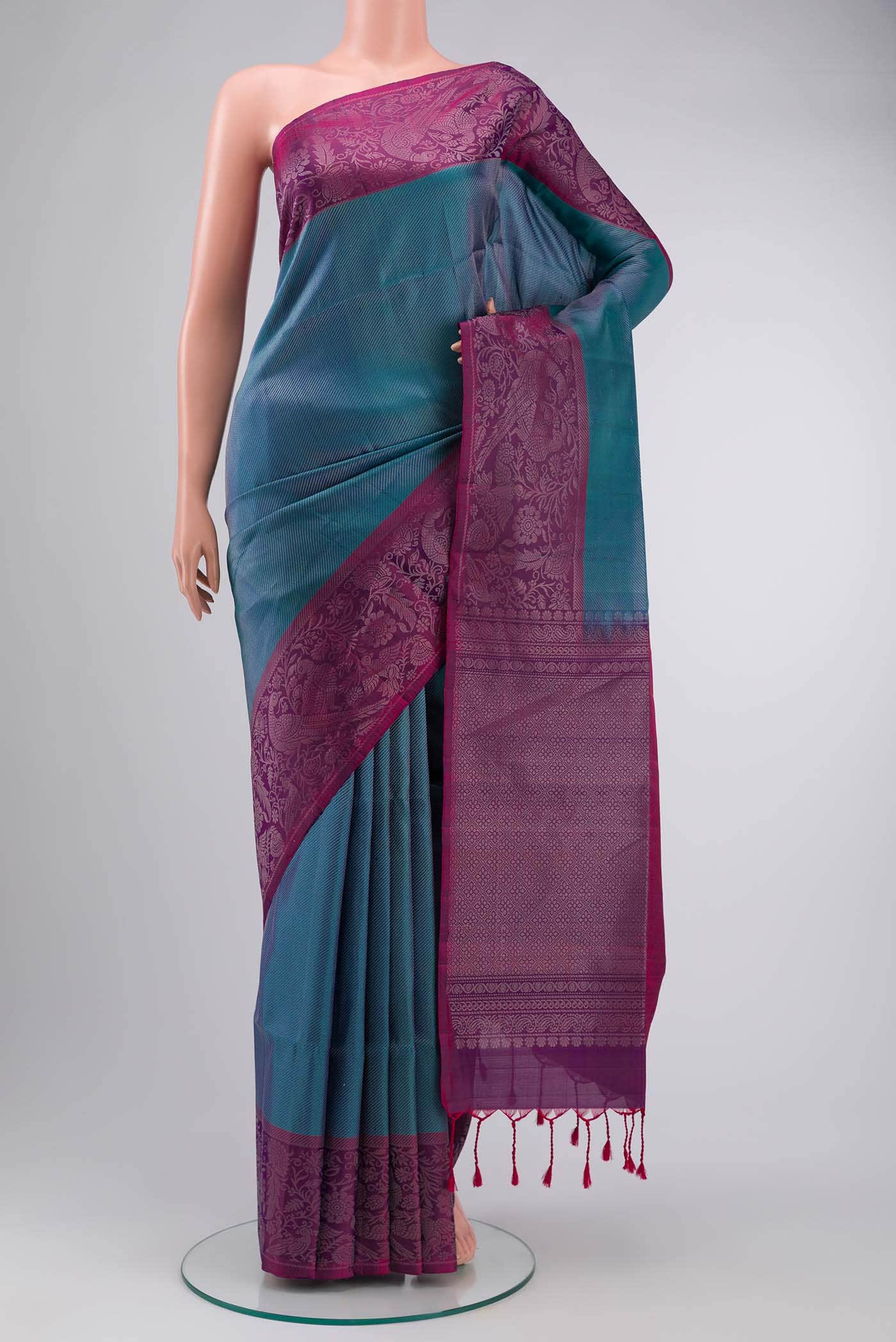 Blue Soft Silk Saree