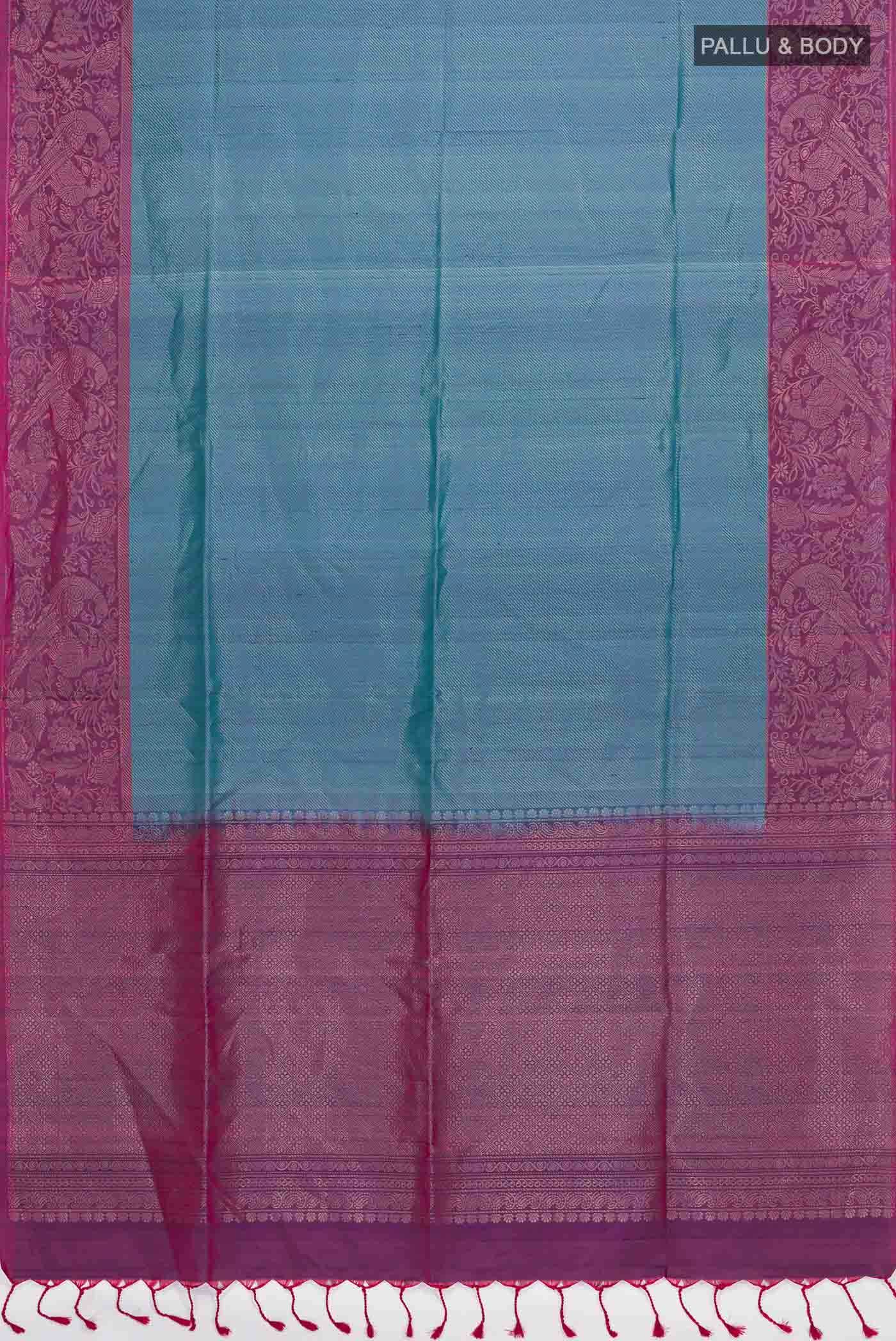 Blue Soft Silk Saree