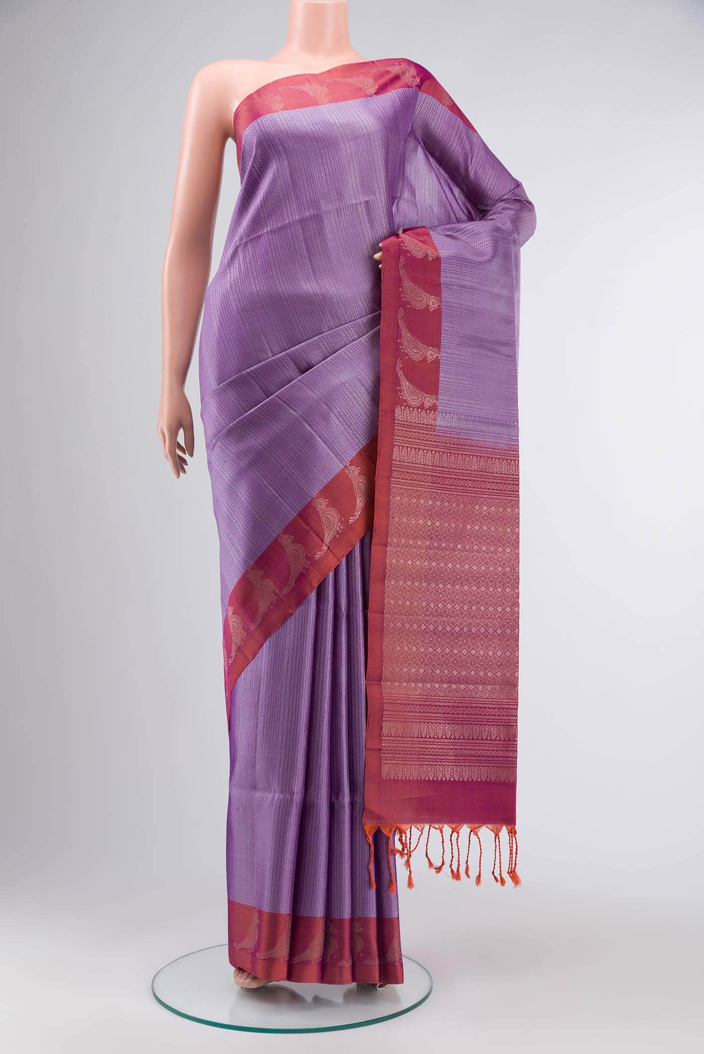 Lavender Soft Silk Saree