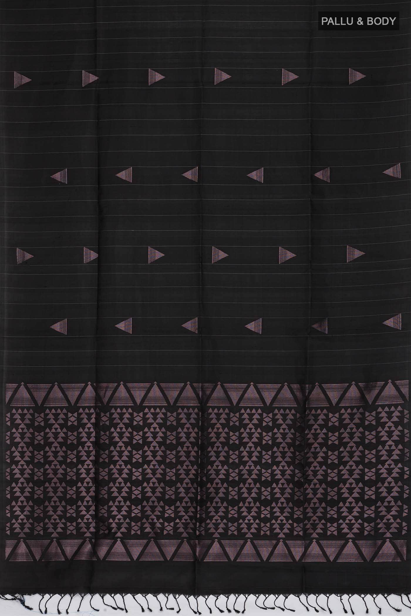 Black Soft Silk Saree