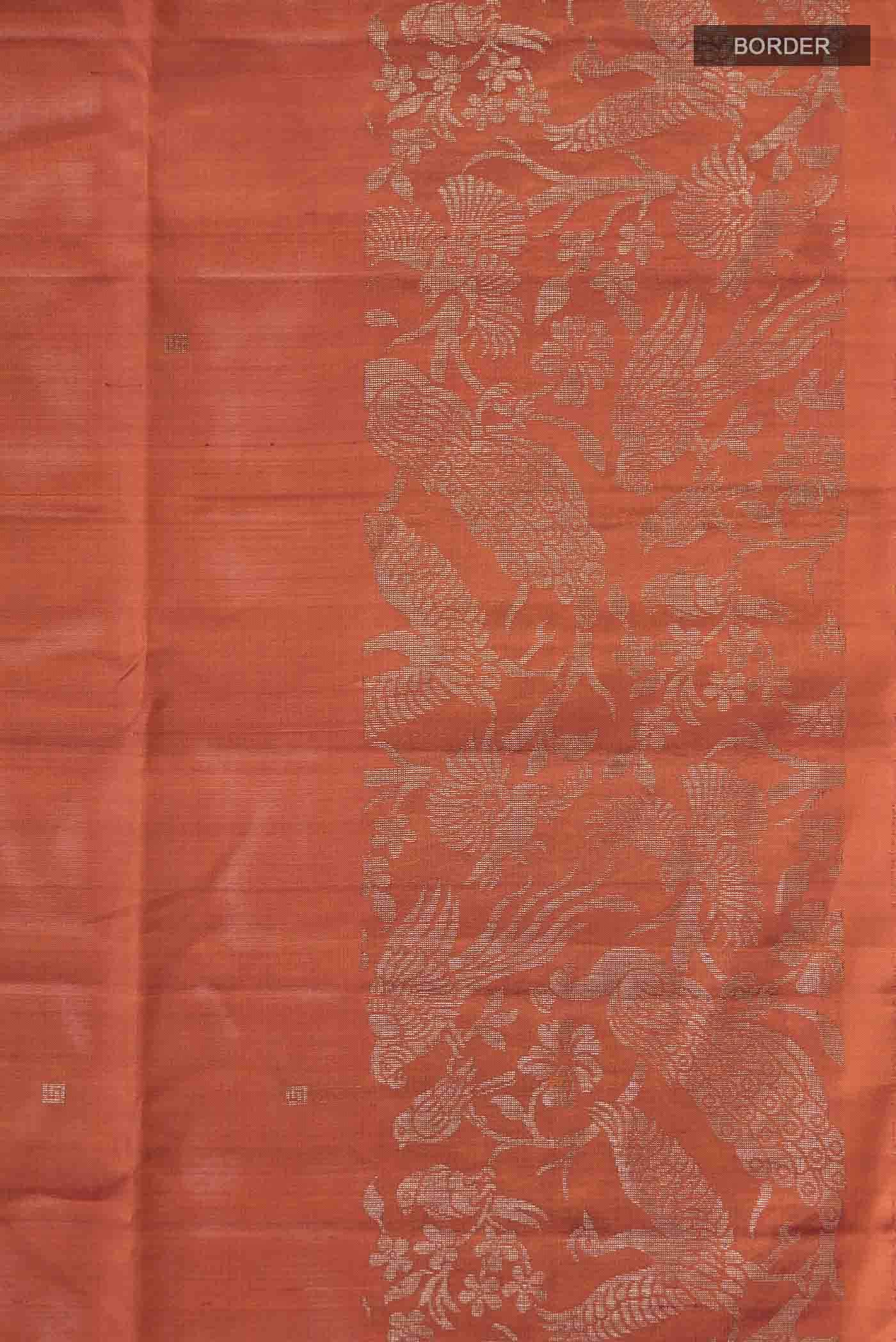 Rust Soft Silk Saree