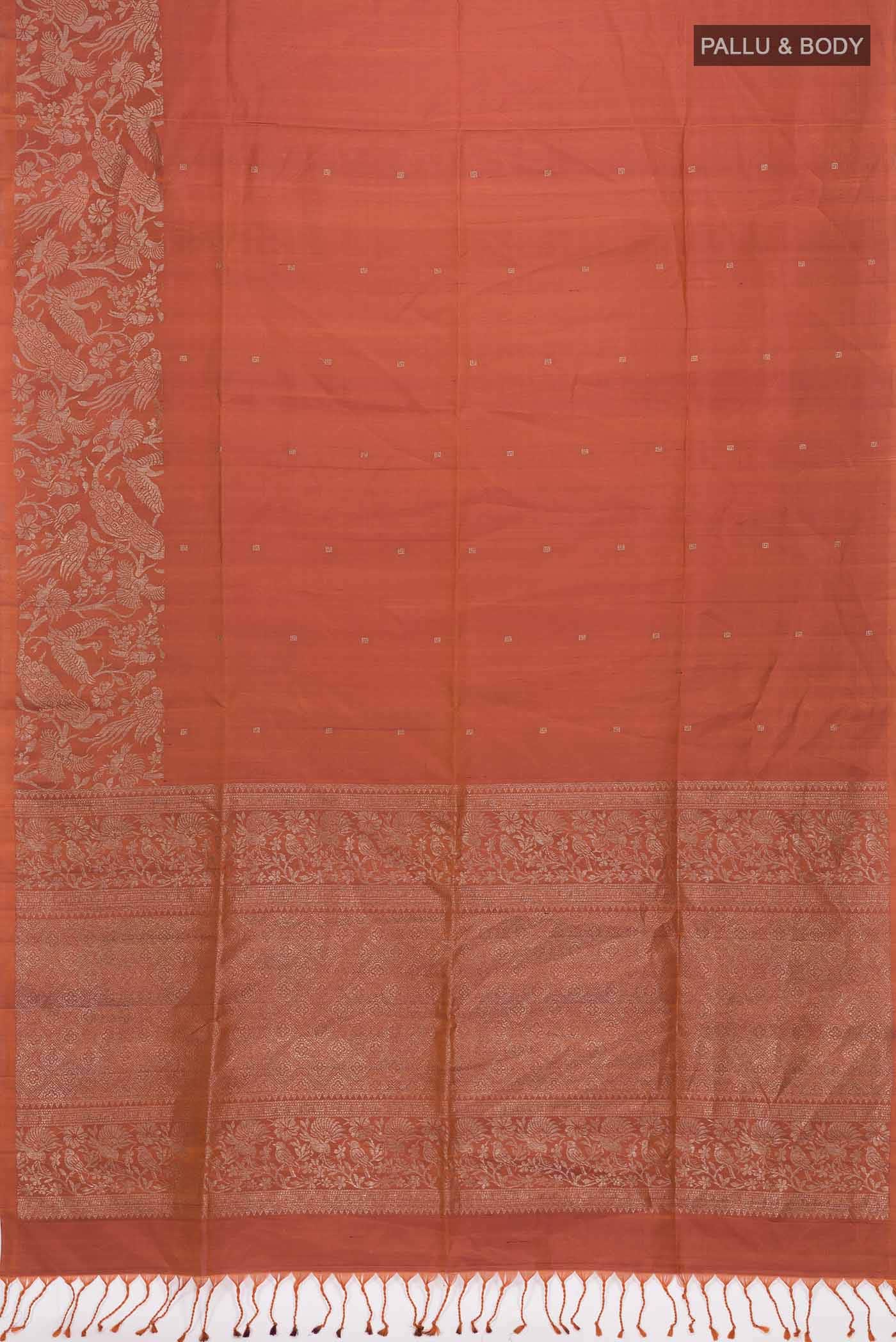 Rust Soft Silk Saree