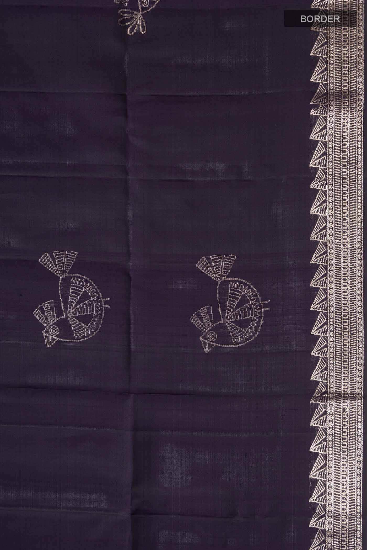 Navy Blue Soft Silk Saree