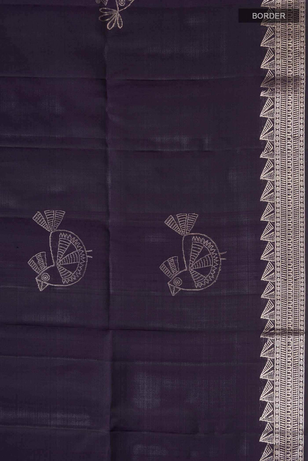 Navy Blue Soft Silk Saree