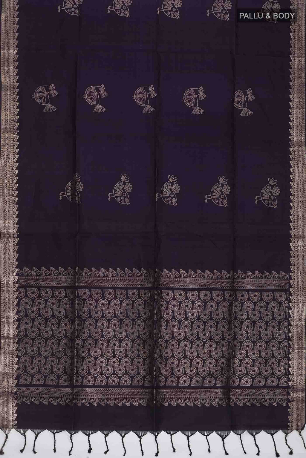 Navy Blue Soft Silk Saree