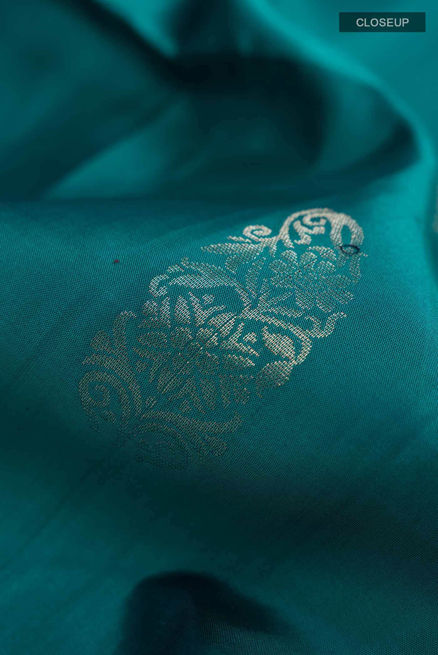 Teal Soft Silk Saree