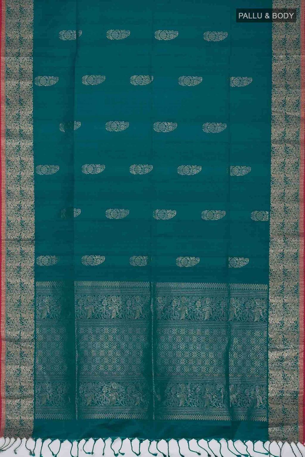 Teal Soft Silk Saree