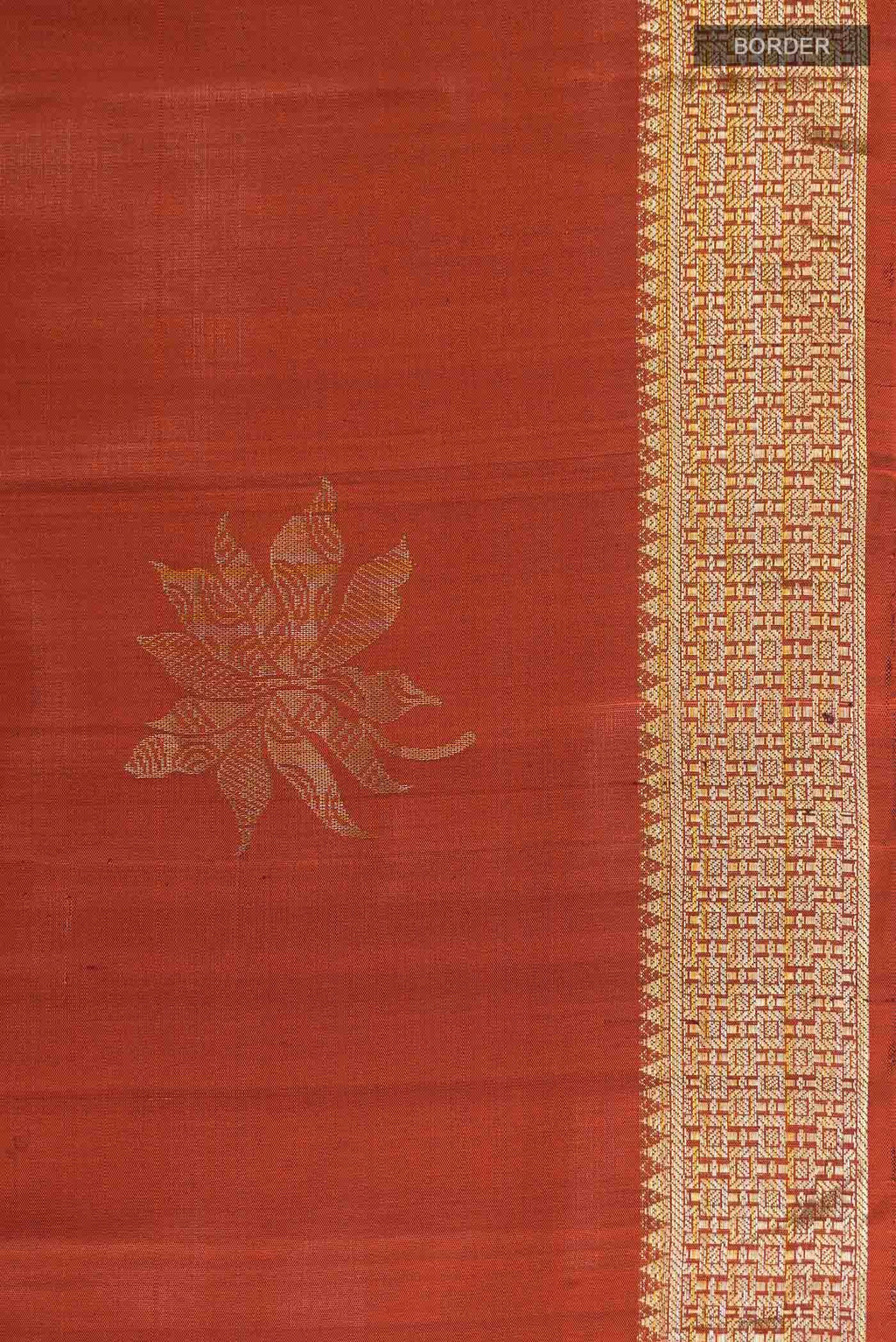 Rust Soft Silk Saree