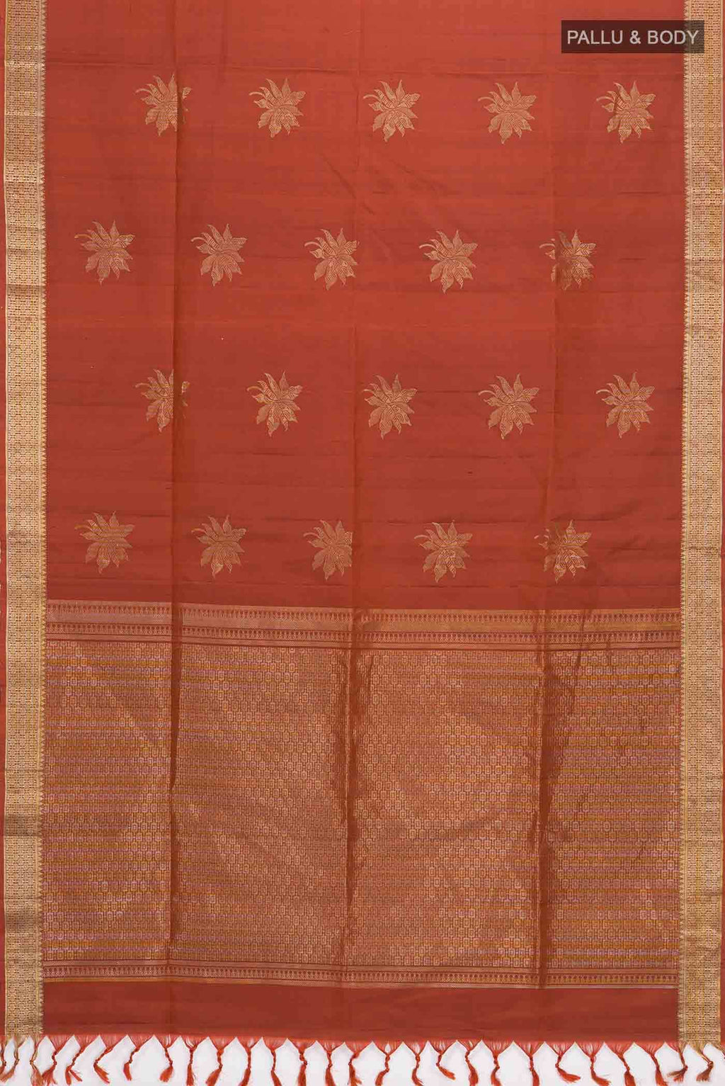 Rust Soft Silk Saree
