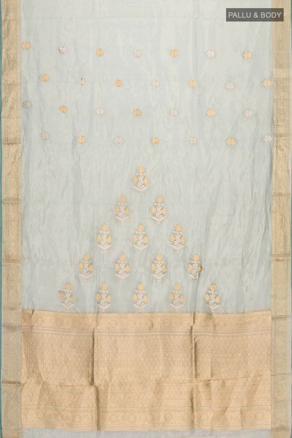 Green Organza Silk Saree