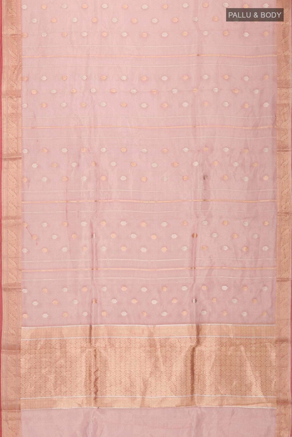 Maroon Organza Silk Saree
