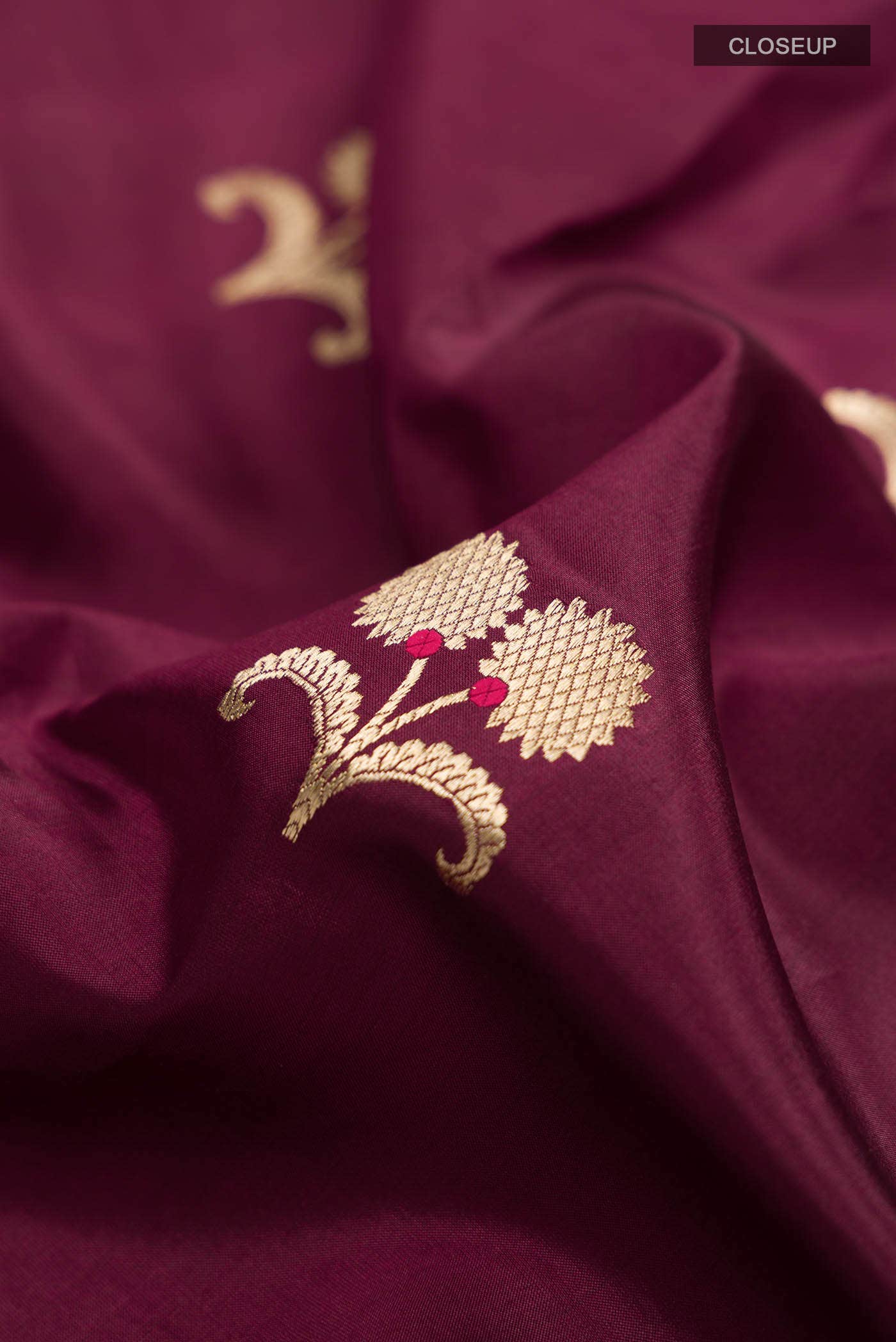 Brown Banarasi Katan Silk Saree