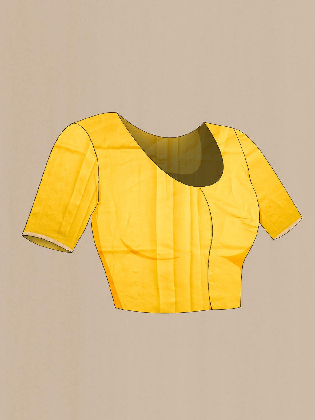 Yellow Banarasi Katan Silk Saree