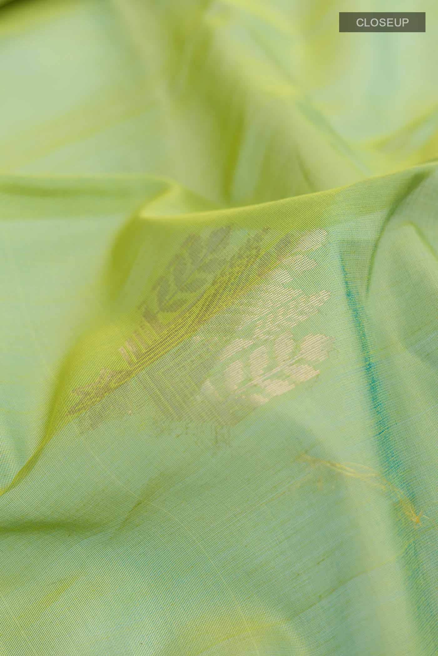 Green Silk Cotton Saree
