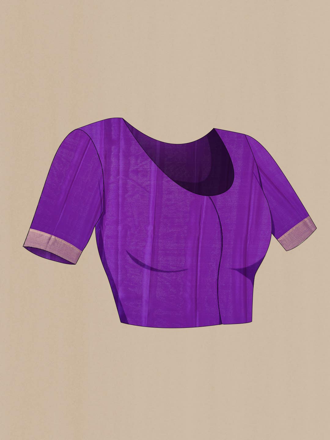 Lavender Mysore Crepe Saree