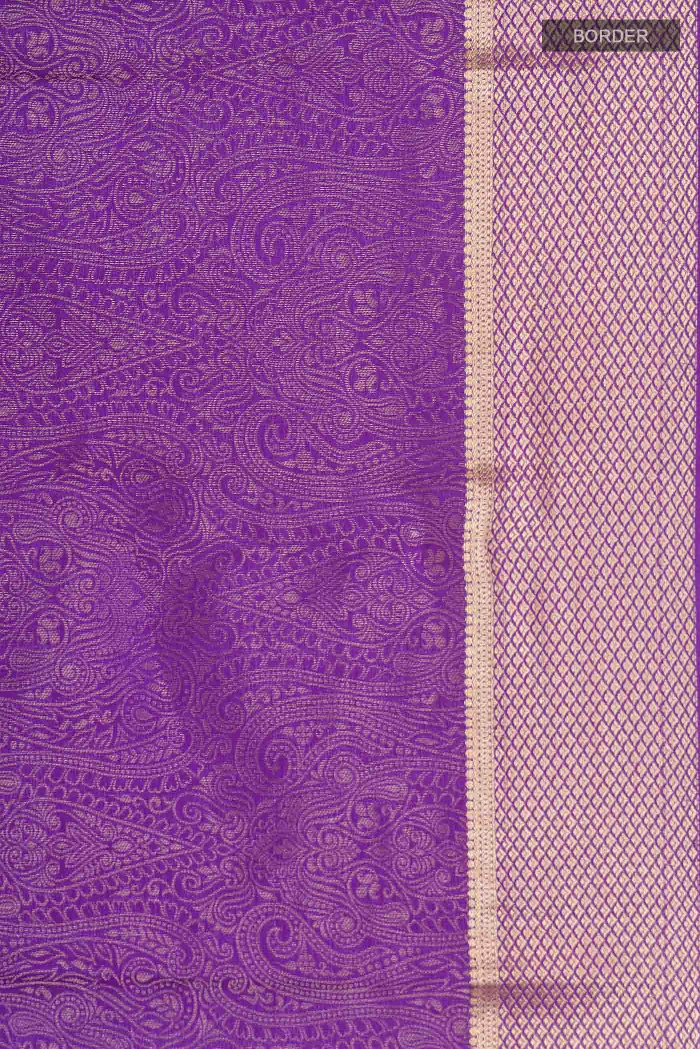 Lavender Mysore Crepe Saree