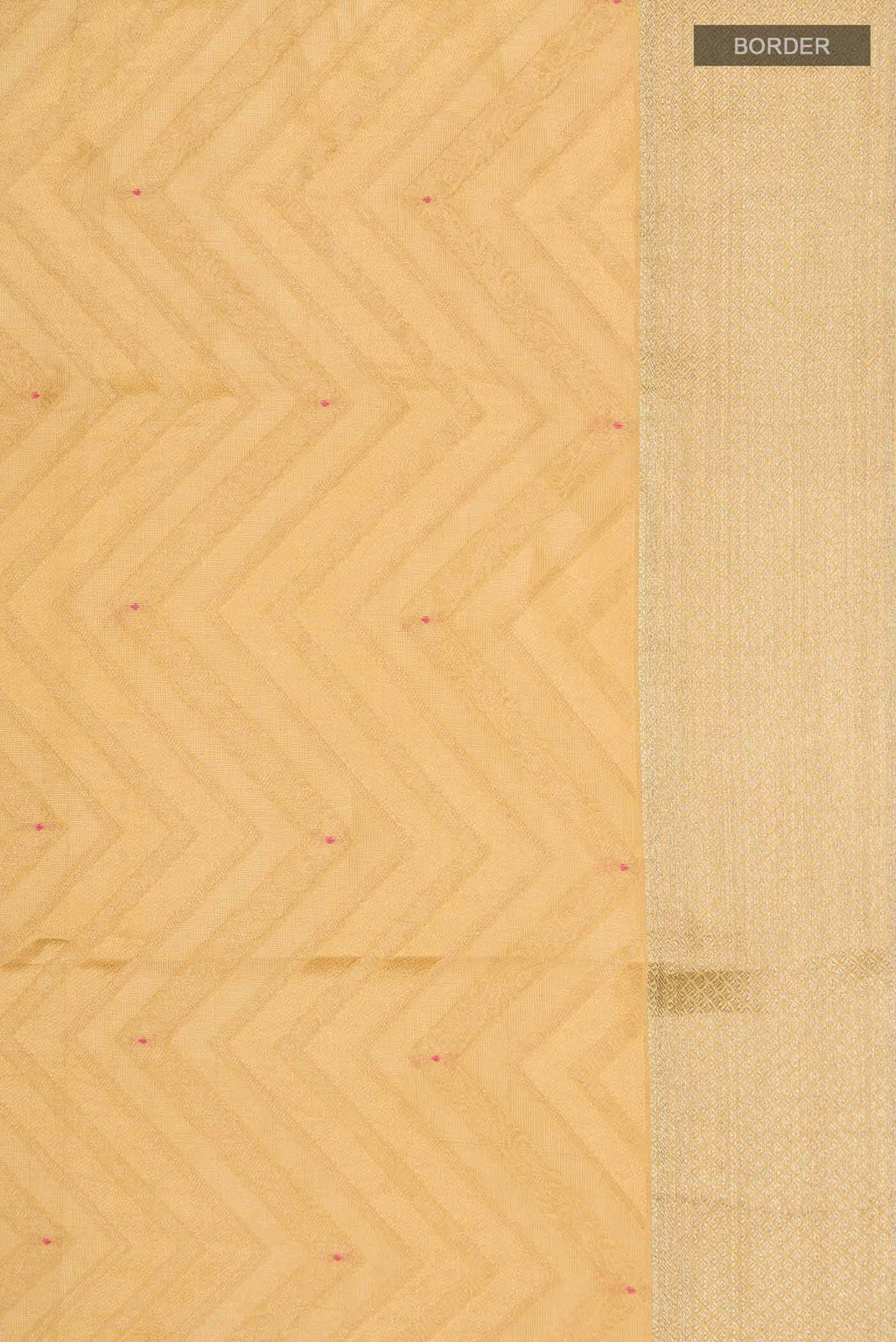 Yellow Mysore Crepe Saree