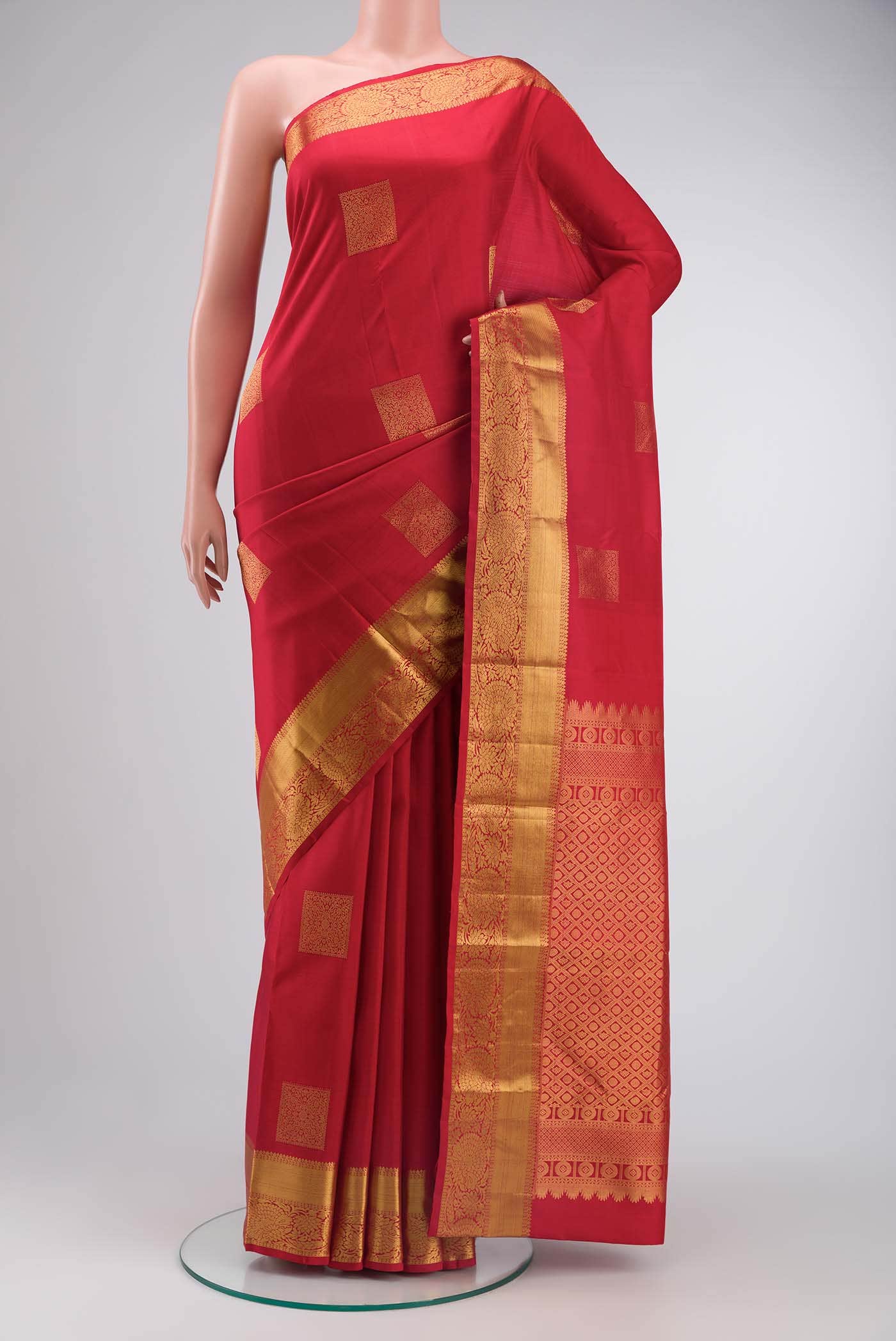 Red Kanchipuram Silk Saree