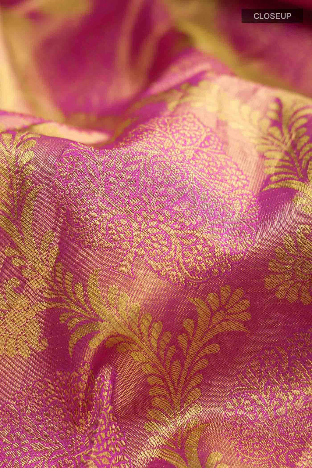 Pink Kanchipuram Tissue Silk Saree