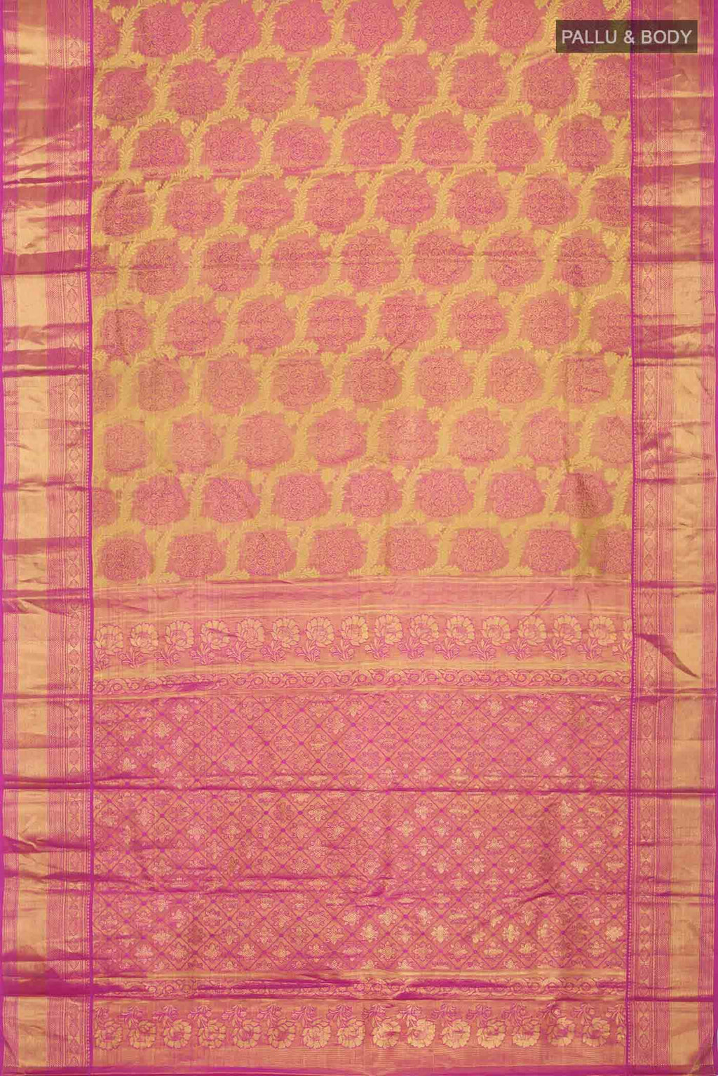 Pink Kanchipuram Tissue Silk Saree