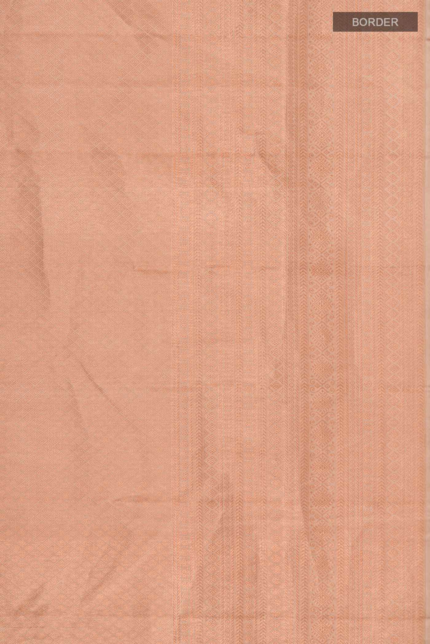 Beige Kanchipuram Silk Saree