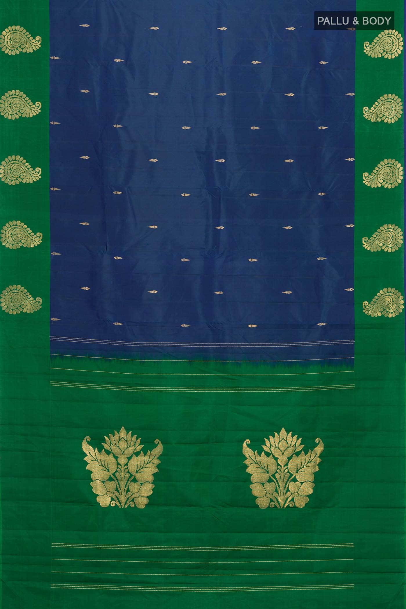 Blue Kanchipuram Silk Saree