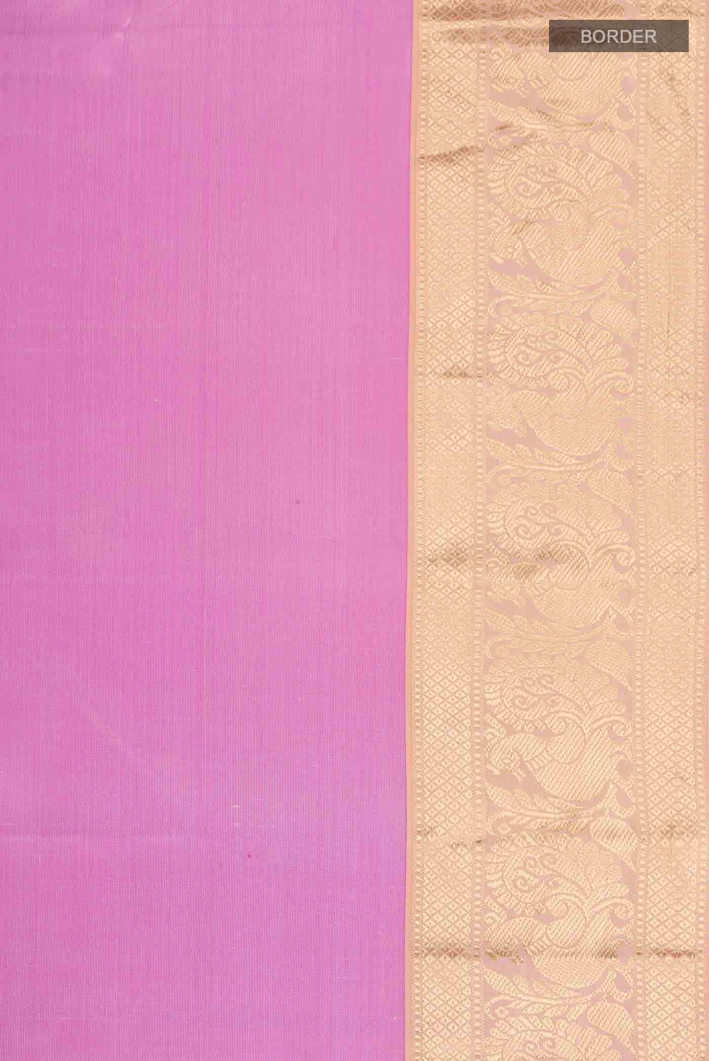Pink Kanchipuram Silk Saree