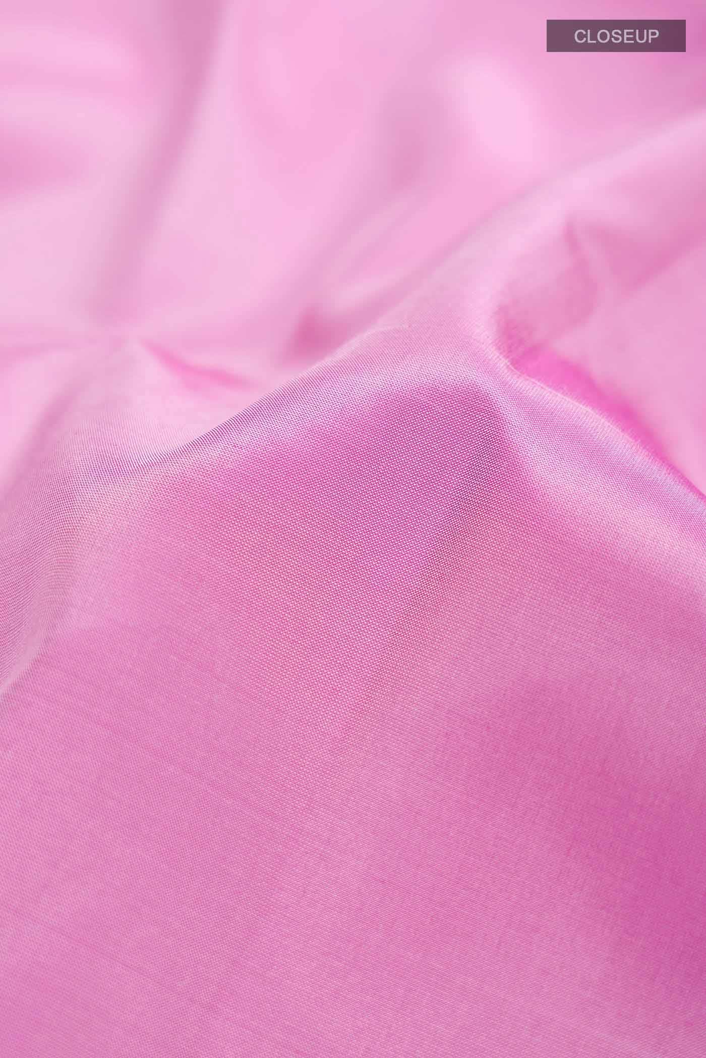 Pink Kanchipuram Silk Saree