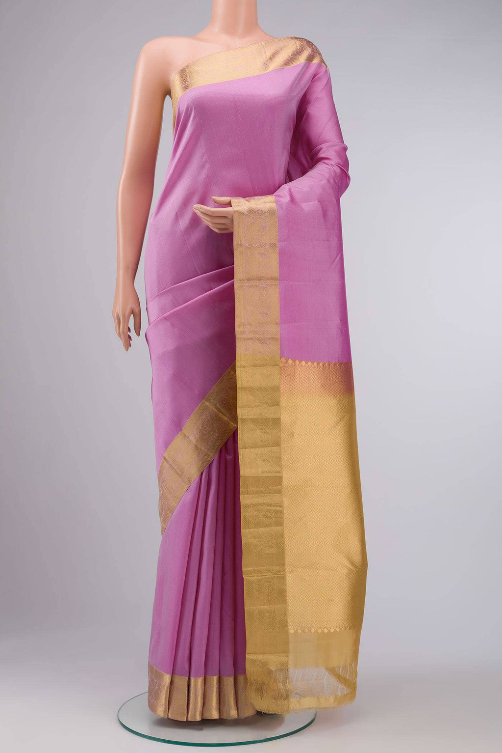 Pink Kanchipuram Silk Saree