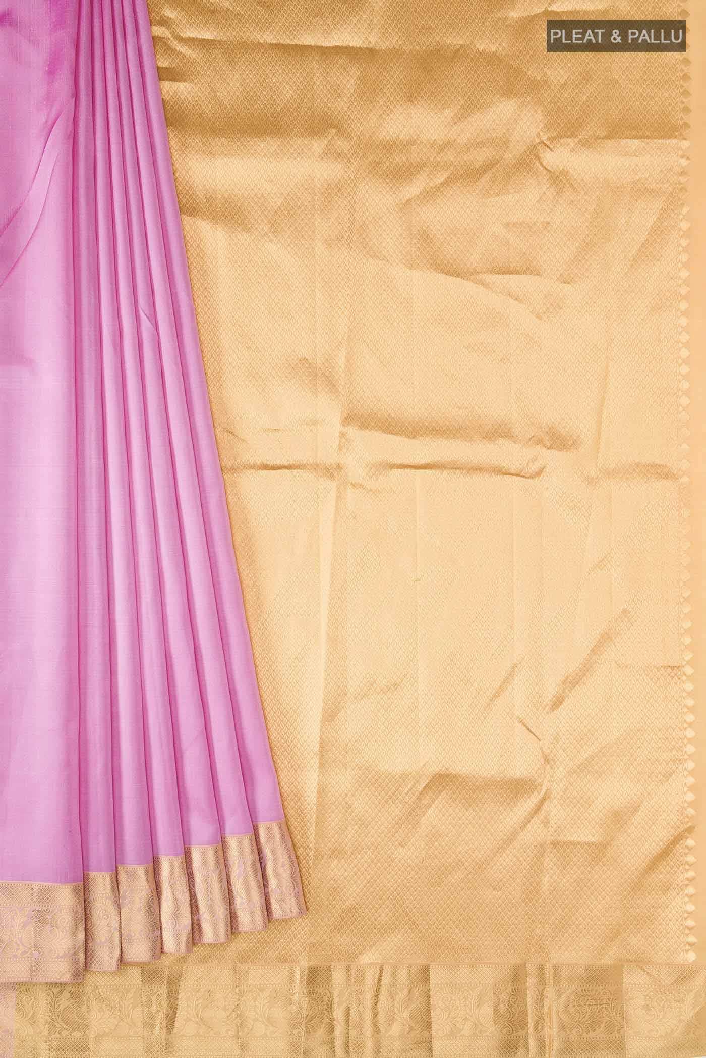 Pink Kanchipuram Silk Saree