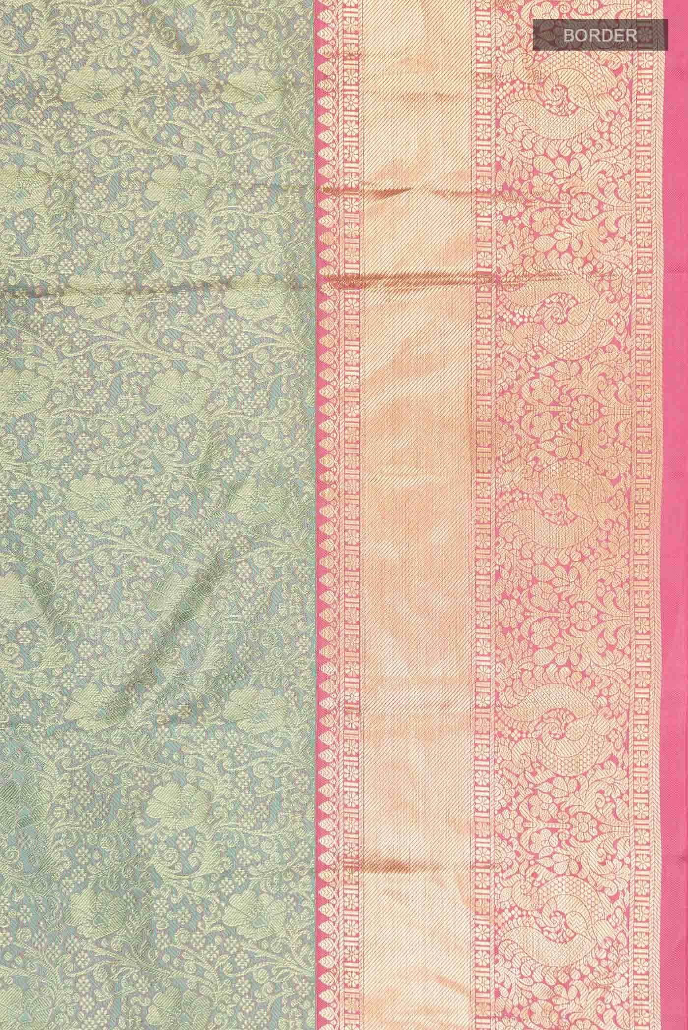 Light Green Kanchipuram Silk Saree