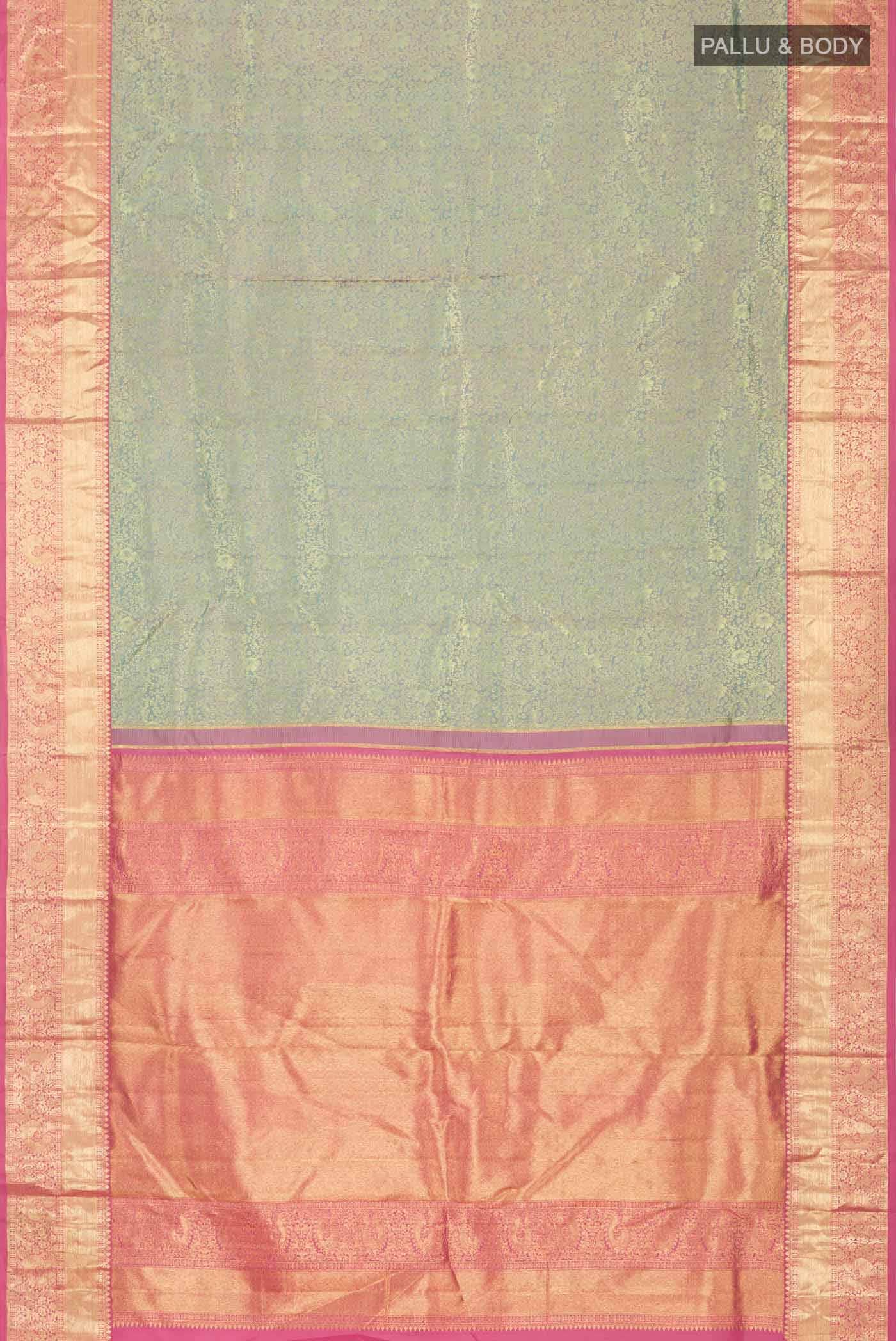 Light Green Kanchipuram Silk Saree