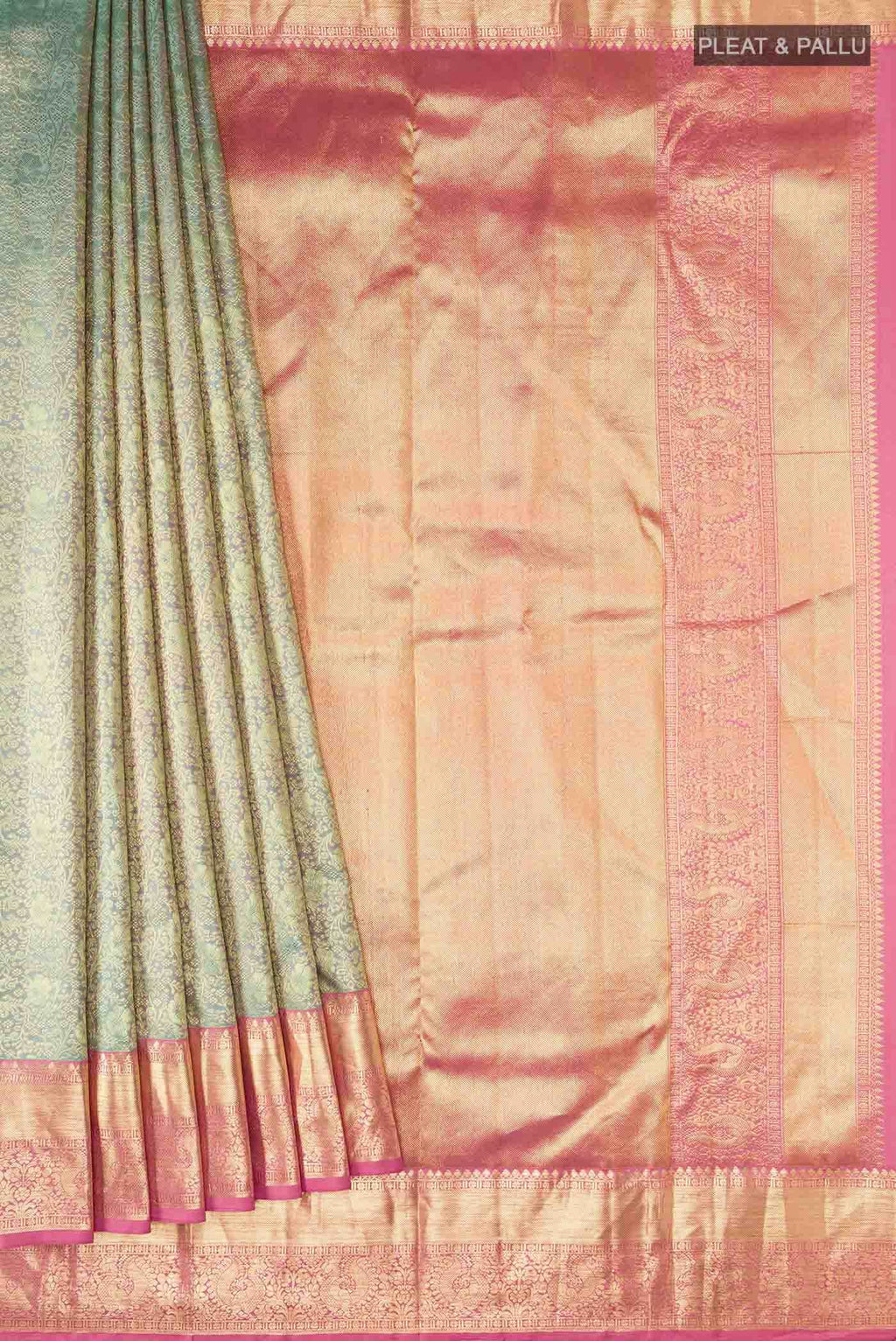 Light Green Kanchipuram Silk Saree