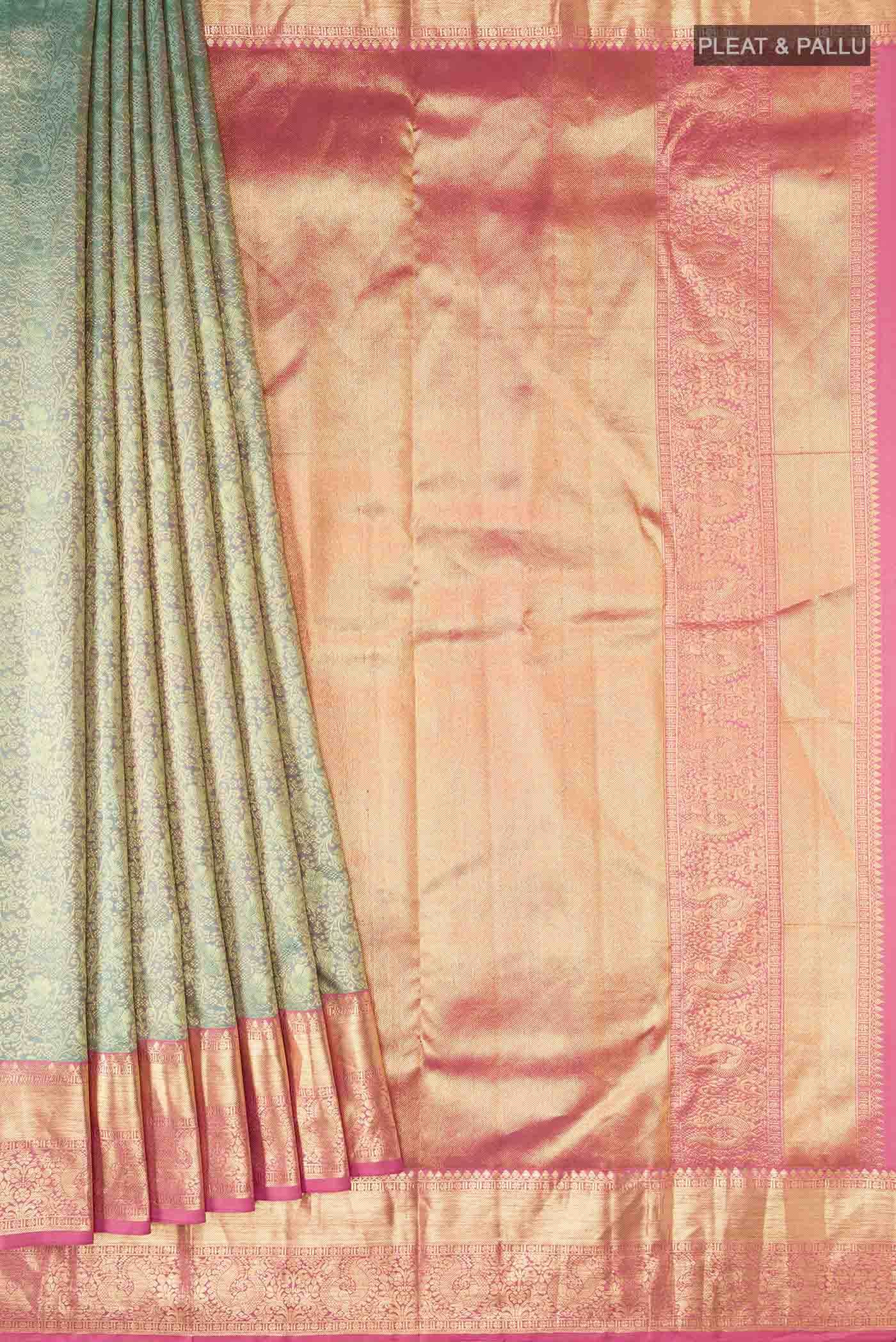 Light Green Kanchipuram Silk Saree