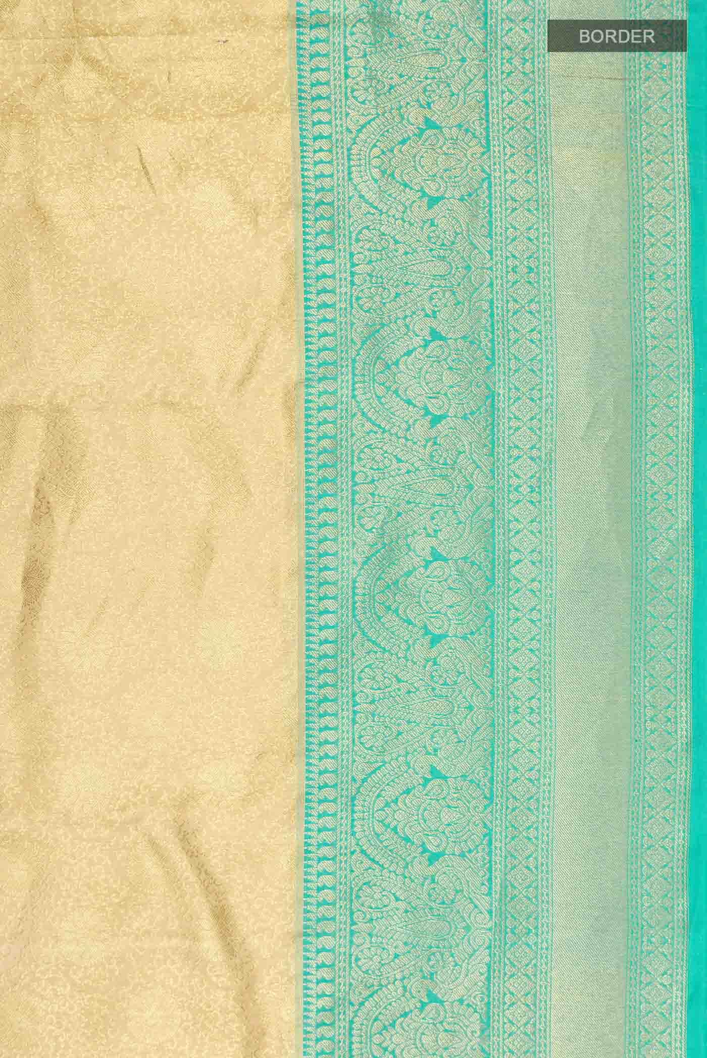 Golden Kanchipuram Tissue Silk Saree