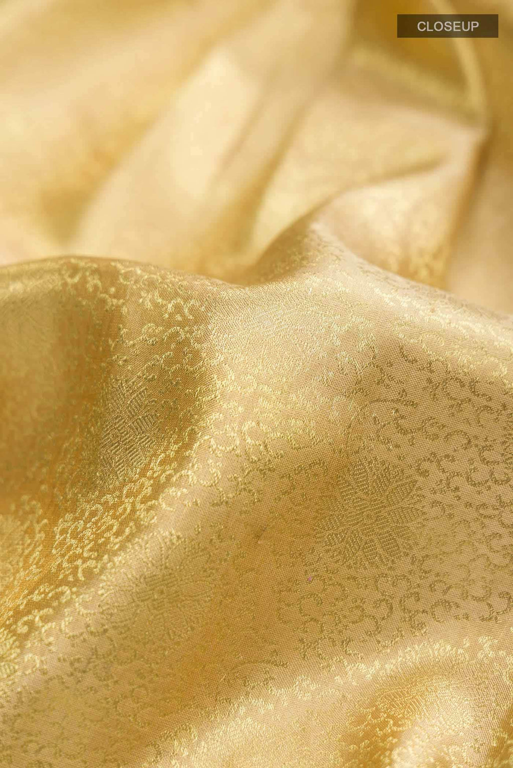 Golden Kanchipuram Tissue Silk Saree