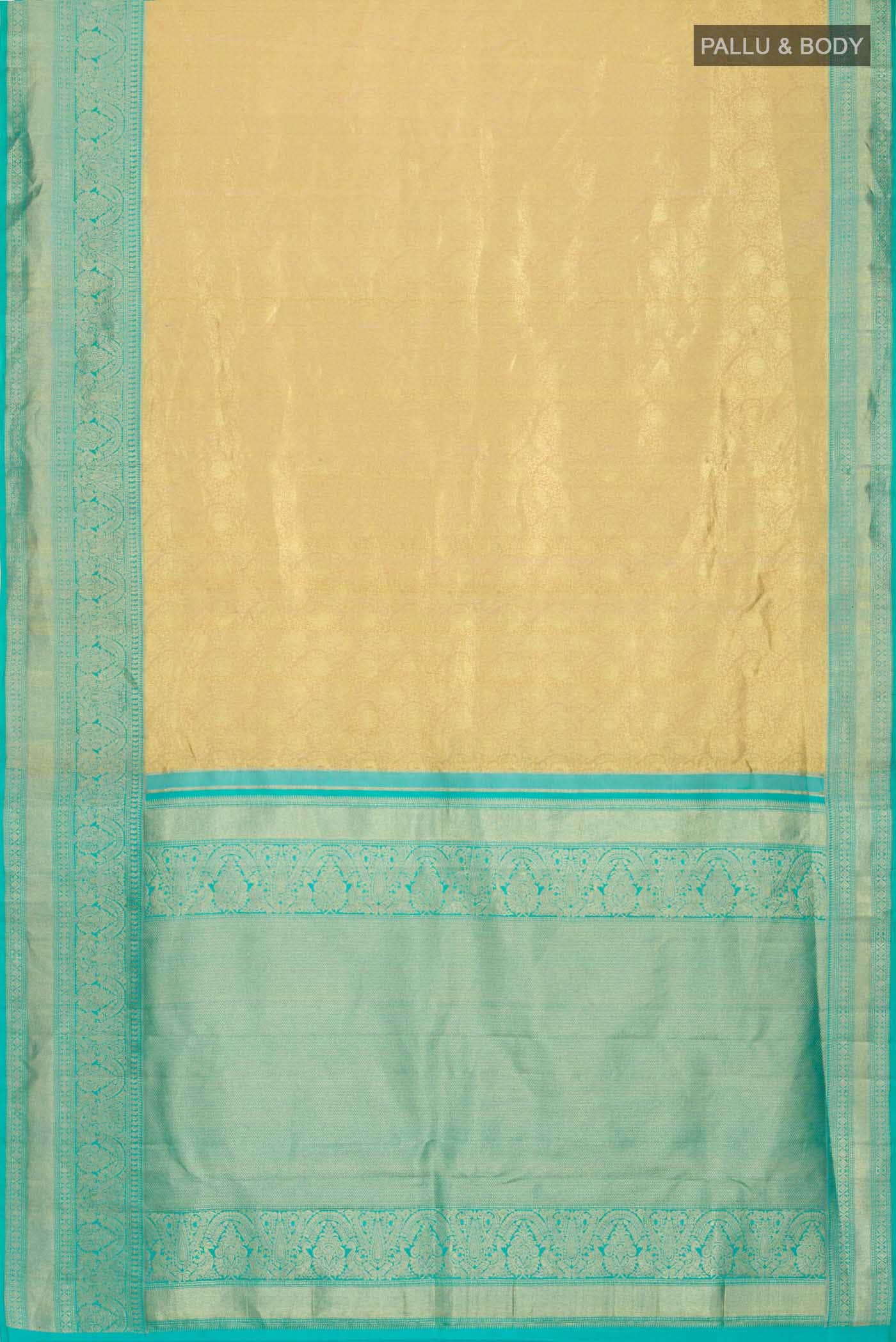 Golden Kanchipuram Tissue Silk Saree