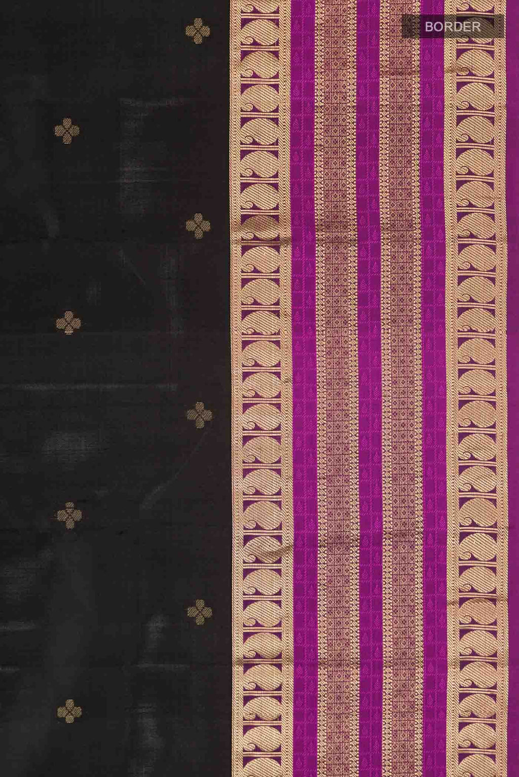 Black Kanchipuram Silk Saree