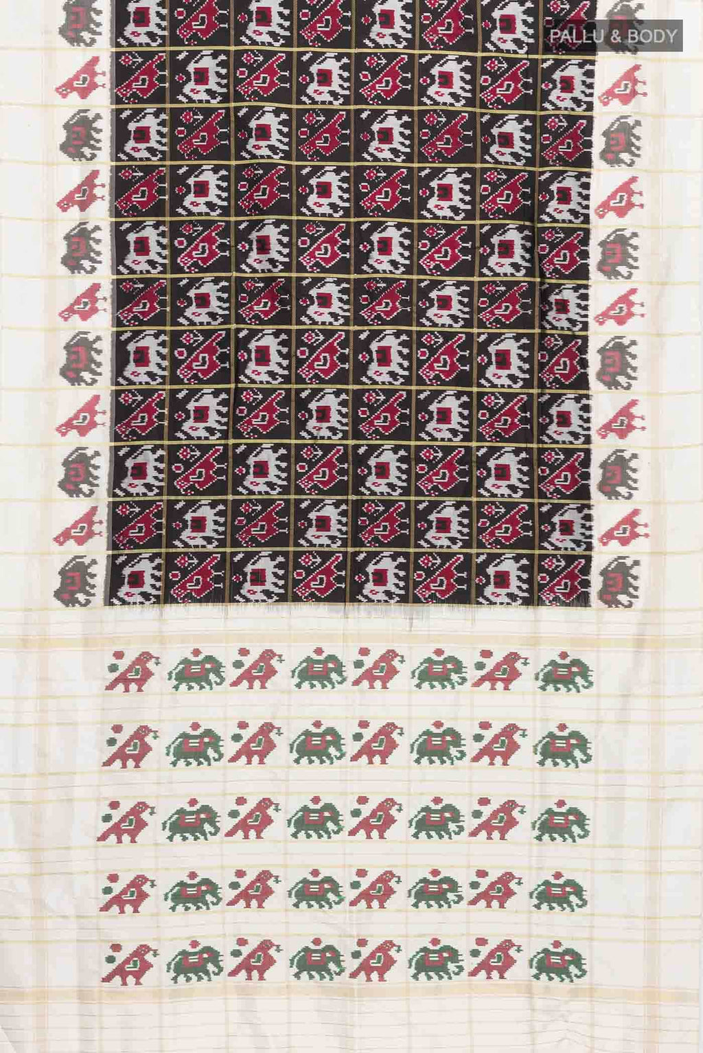 Black Pochampally Silk Saree