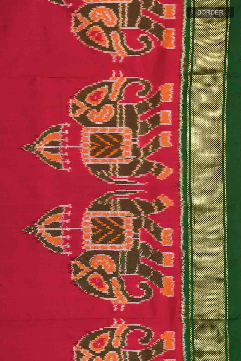 Red Pochampally Silk Saree