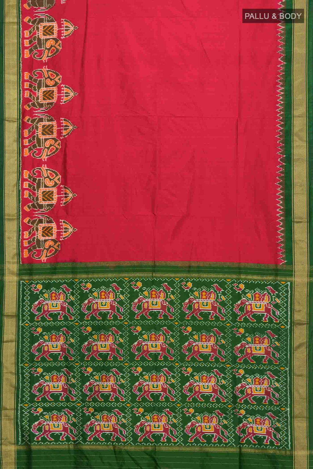 Red Pochampally Silk Saree
