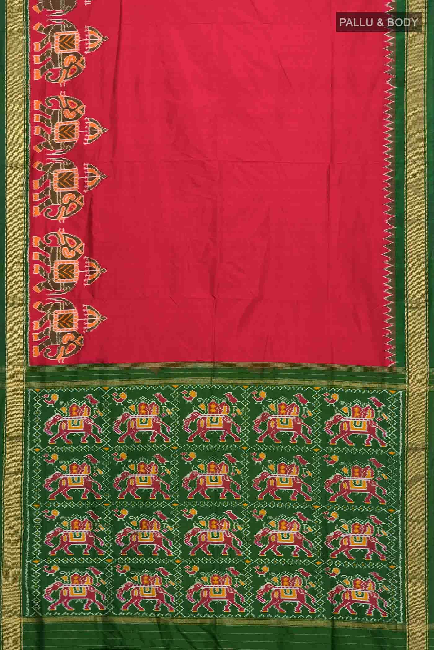 Red Pochampally Silk Saree