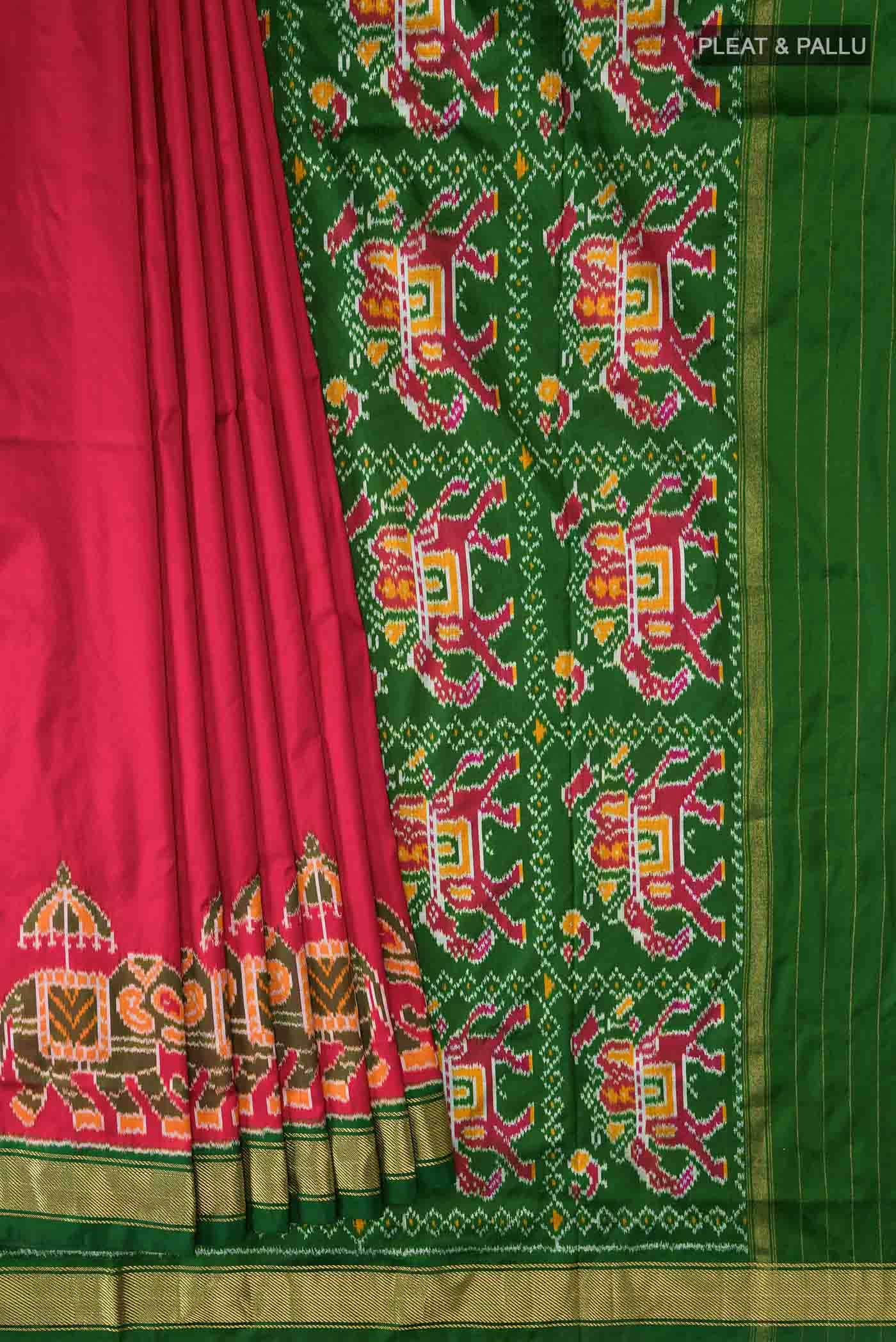 Red Pochampally Silk Saree