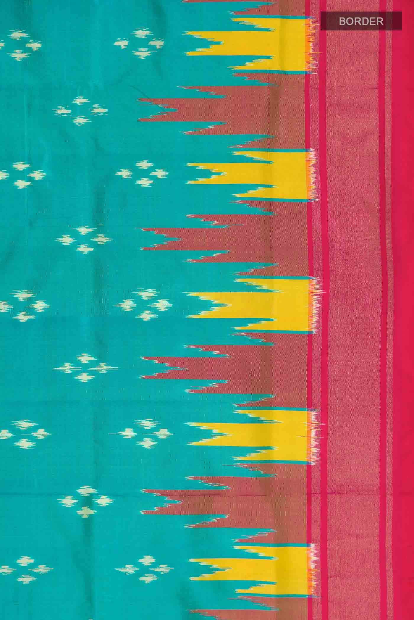 Blue Pochampally Silk Saree