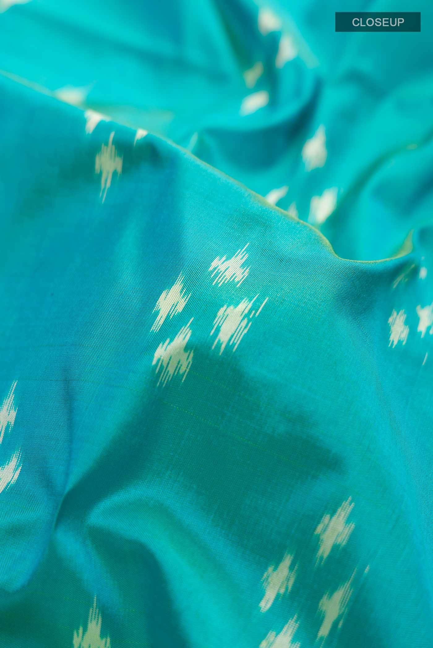Blue Pochampally Silk Saree