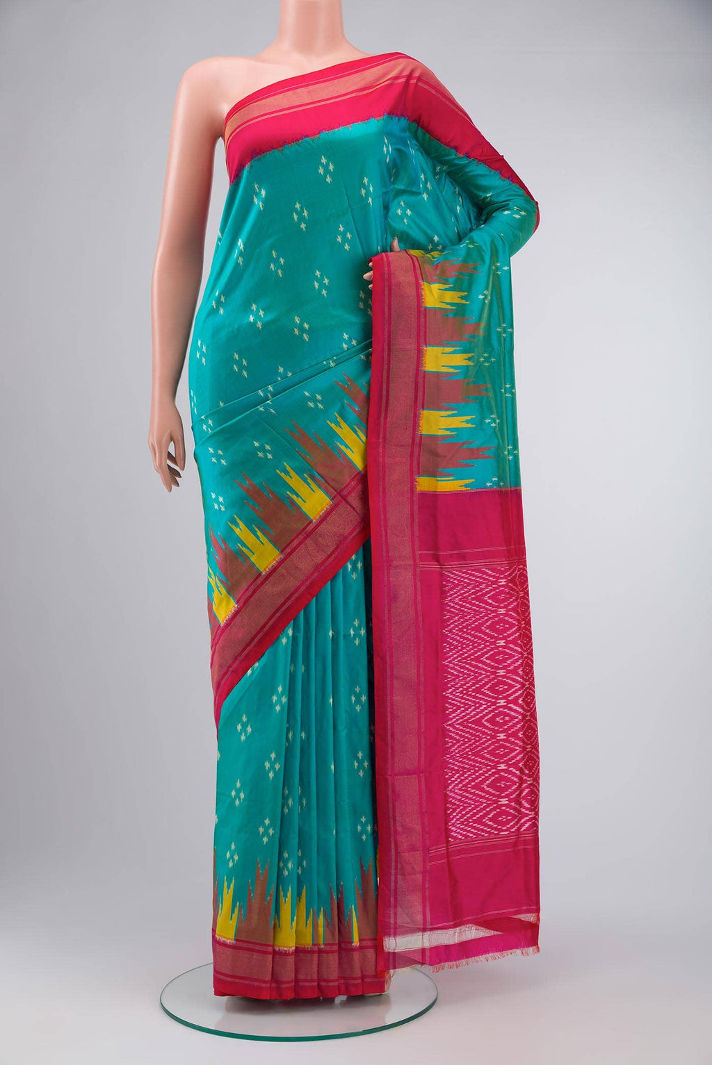 Blue Pochampally Silk Saree