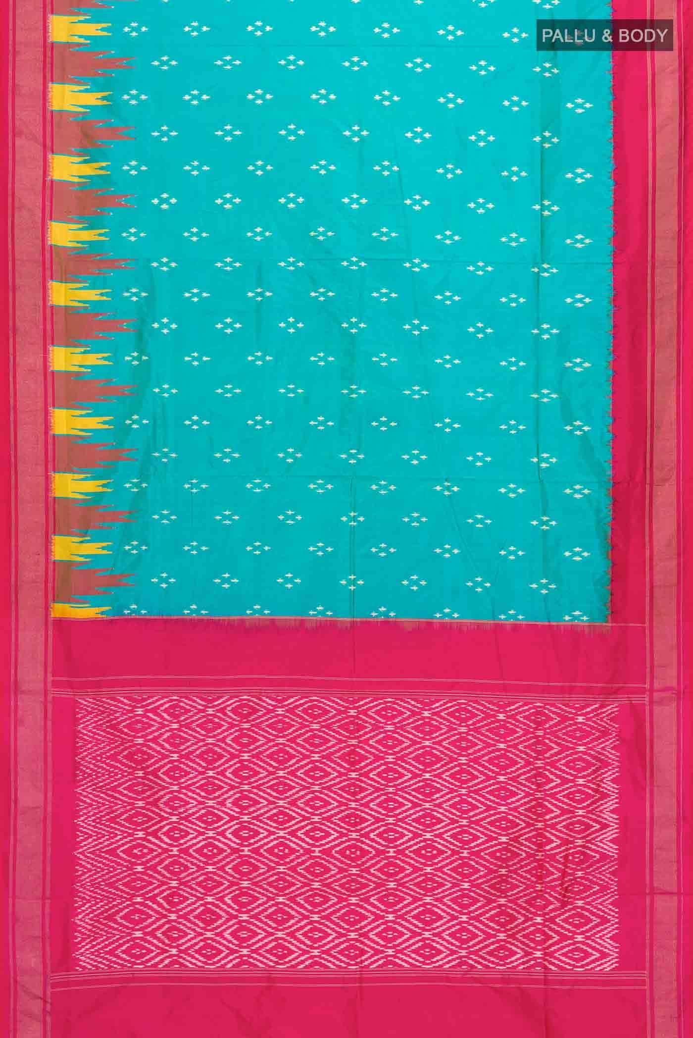 Blue Pochampally Silk Saree