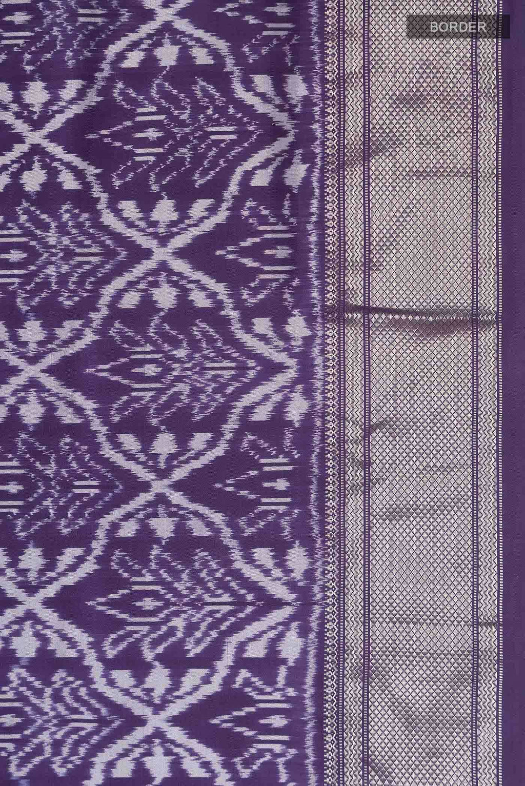 Violet Pochampally Silk Saree